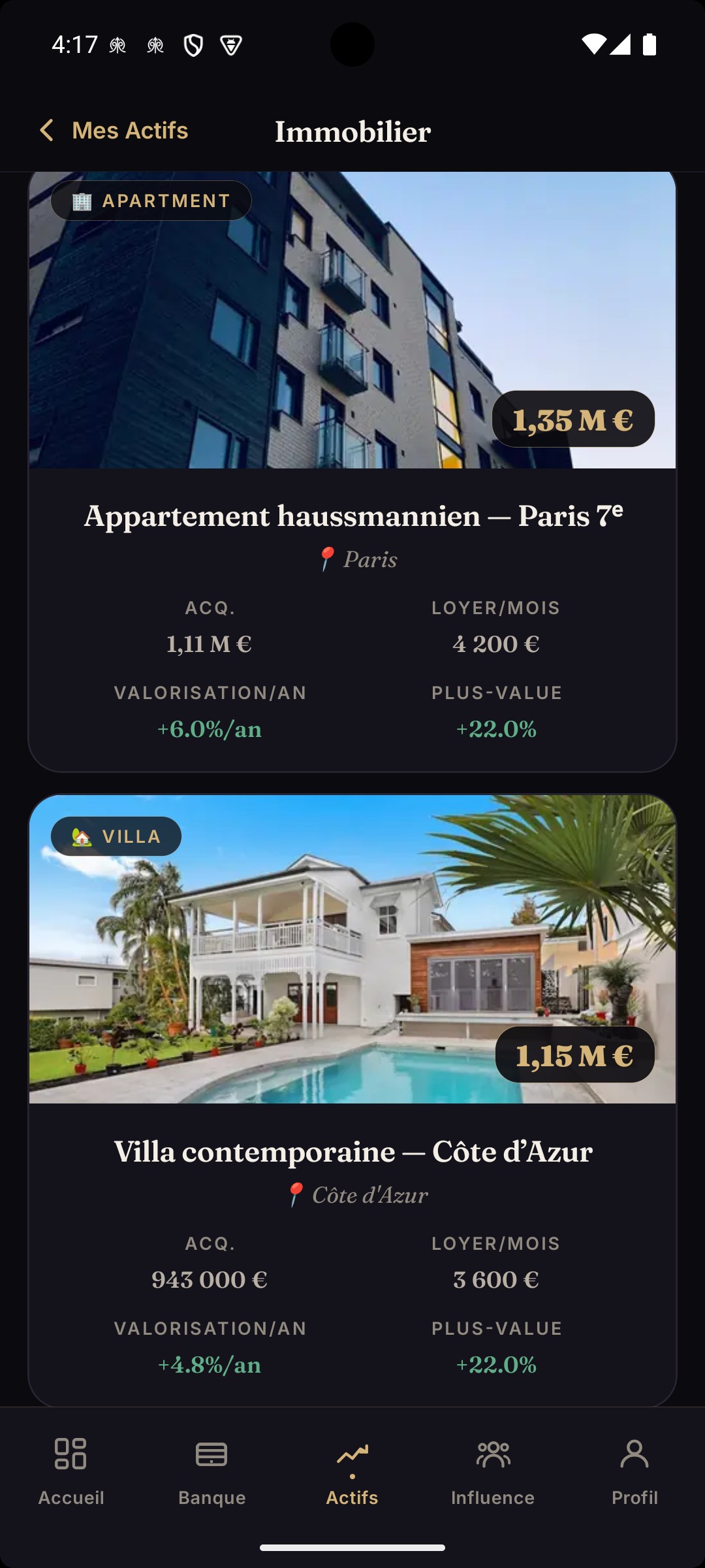 Immobilier simulé