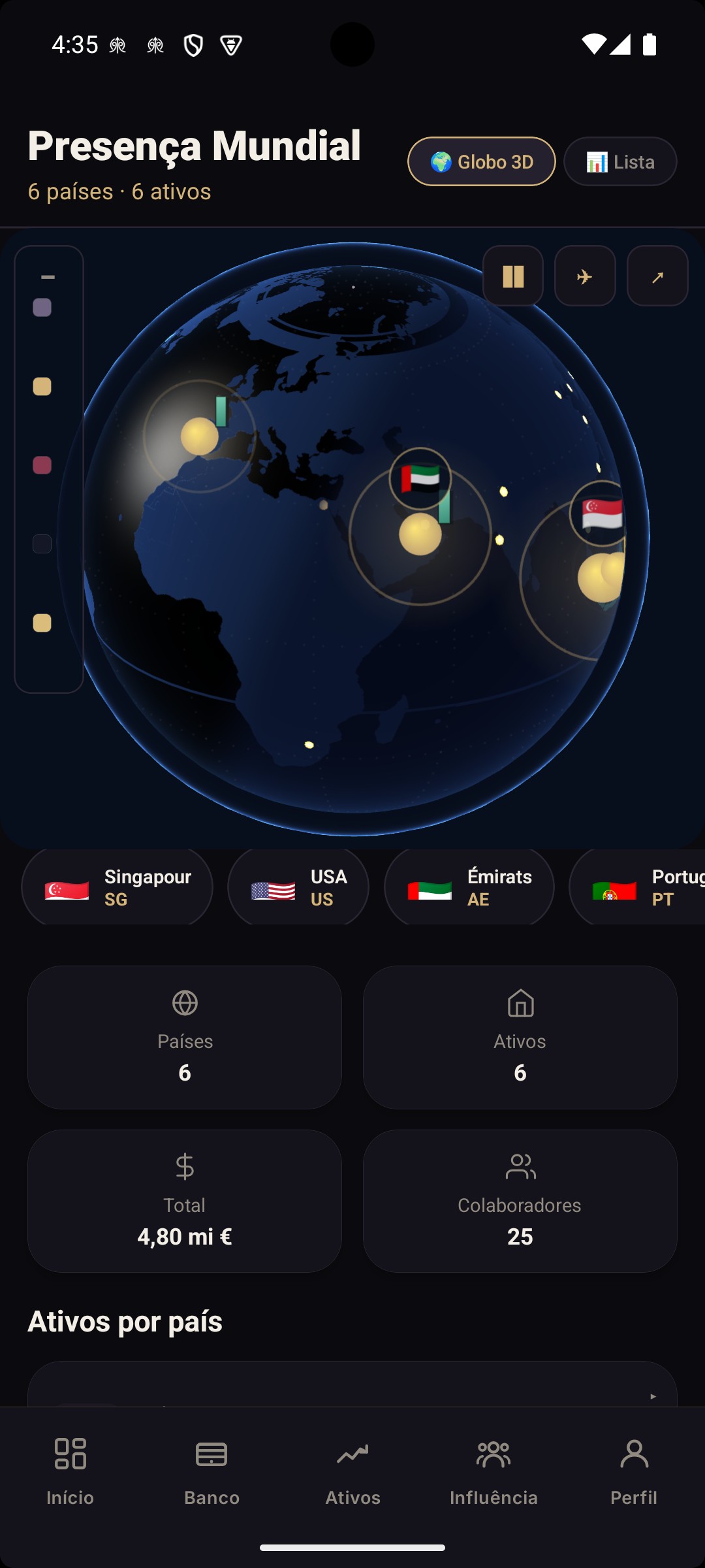 Globo e mapa
