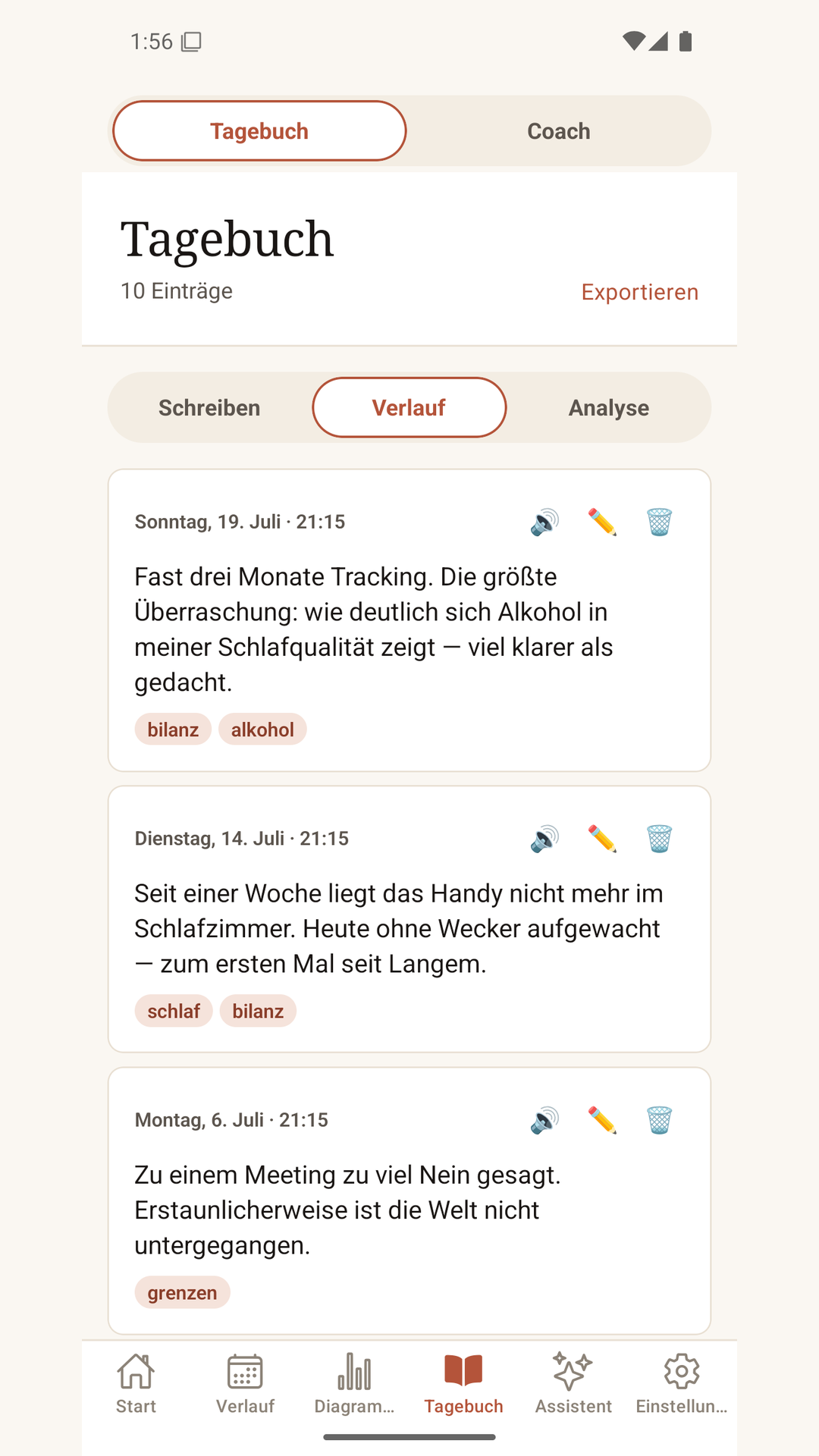 Tagebuch